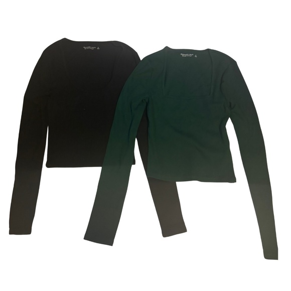 ABERCROMBIE & FITCH 2 PACK LONG SLEEVE SHIRTS - Picture 1 of 3